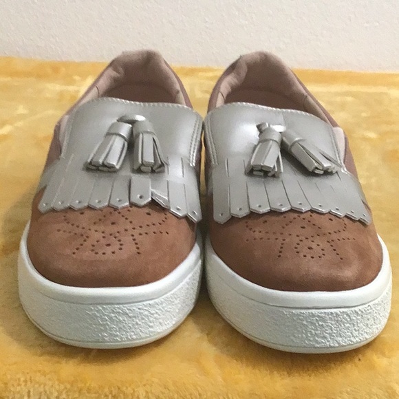 NWOT GEOX Respira Suede Italian Patent Fringe & Tassel Loafer Sneakers - Picture 8 of 12